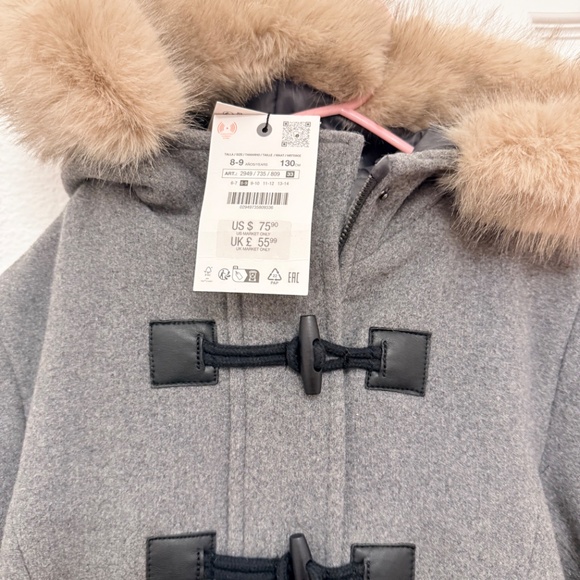 Zara kids coat jacket size 8-9 - Picture 2 of 6